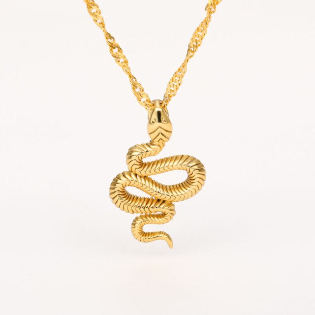 Minimalist Snake Pendant